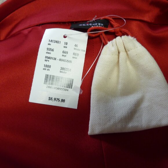 KITON Double-breasted Satin Asymmetric Hem Gown - Picture 7 of 8